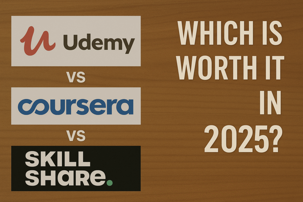 udemy vs coursera vs skillshare